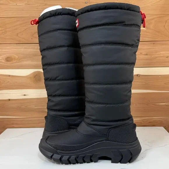Hunter Puffer Tall Snow Boots Waterproof Insulated Winter Boots Women's Size 7 - Picture 10 of 11